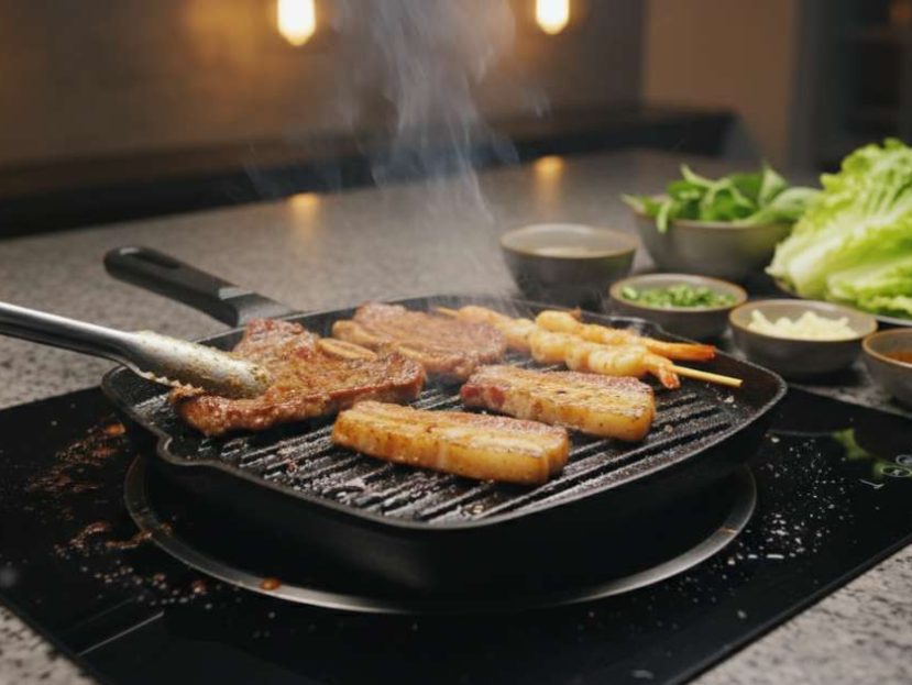 nướng thịt bằng bếp từ