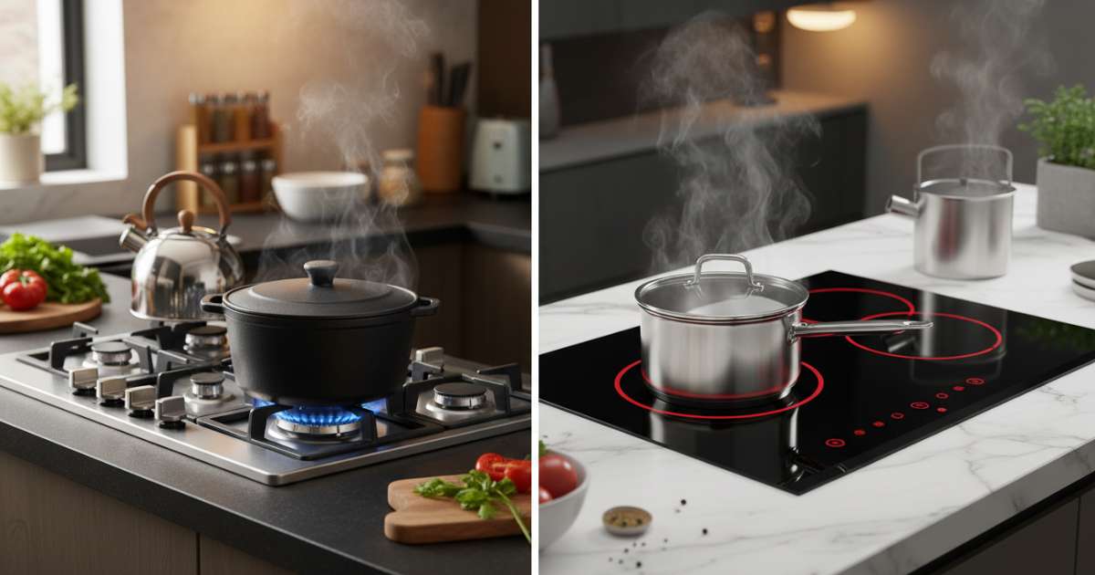 so sánh bếp ga và bếp từ