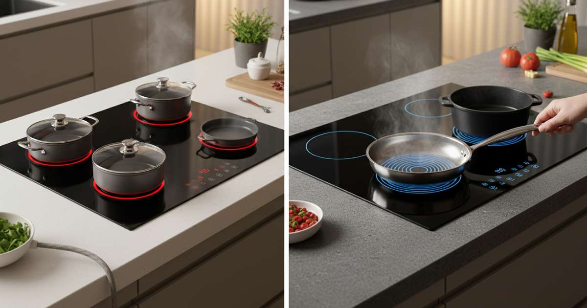 so sánh bếp điện và bếp từ