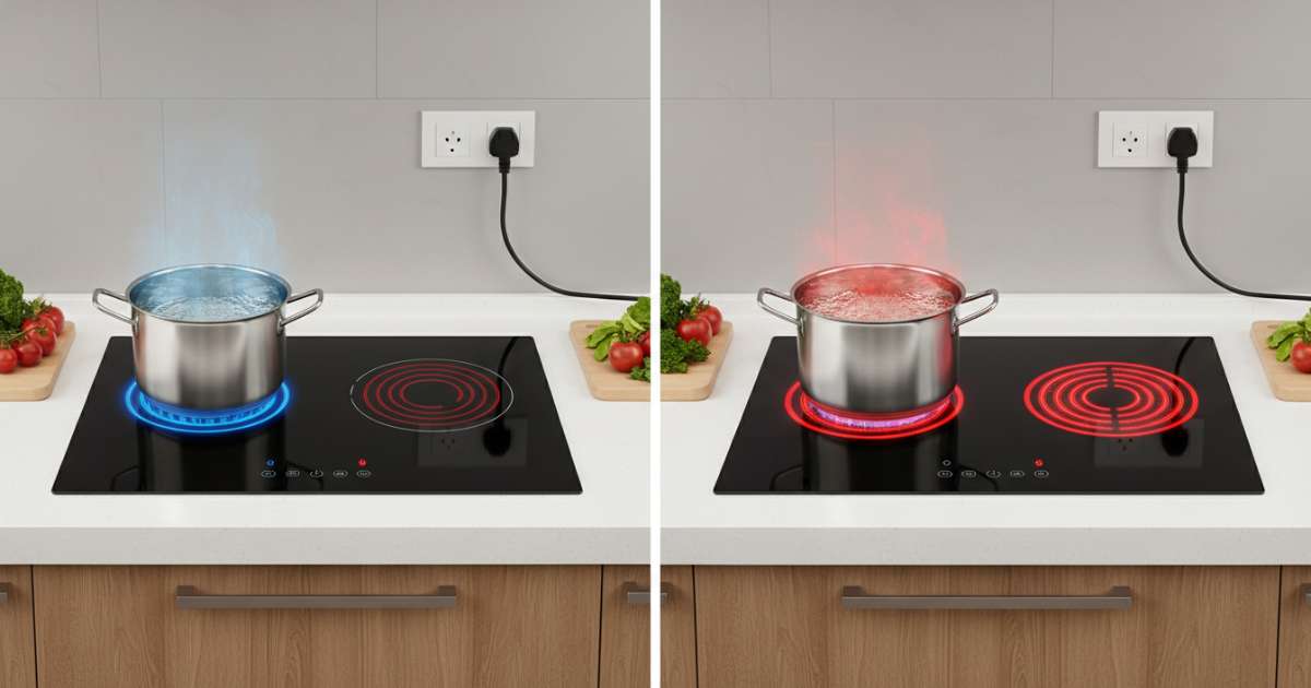 so sánh bếp từ và bếp điện từ