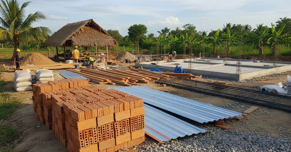 vật liệu xây dựng nhà cấp 4