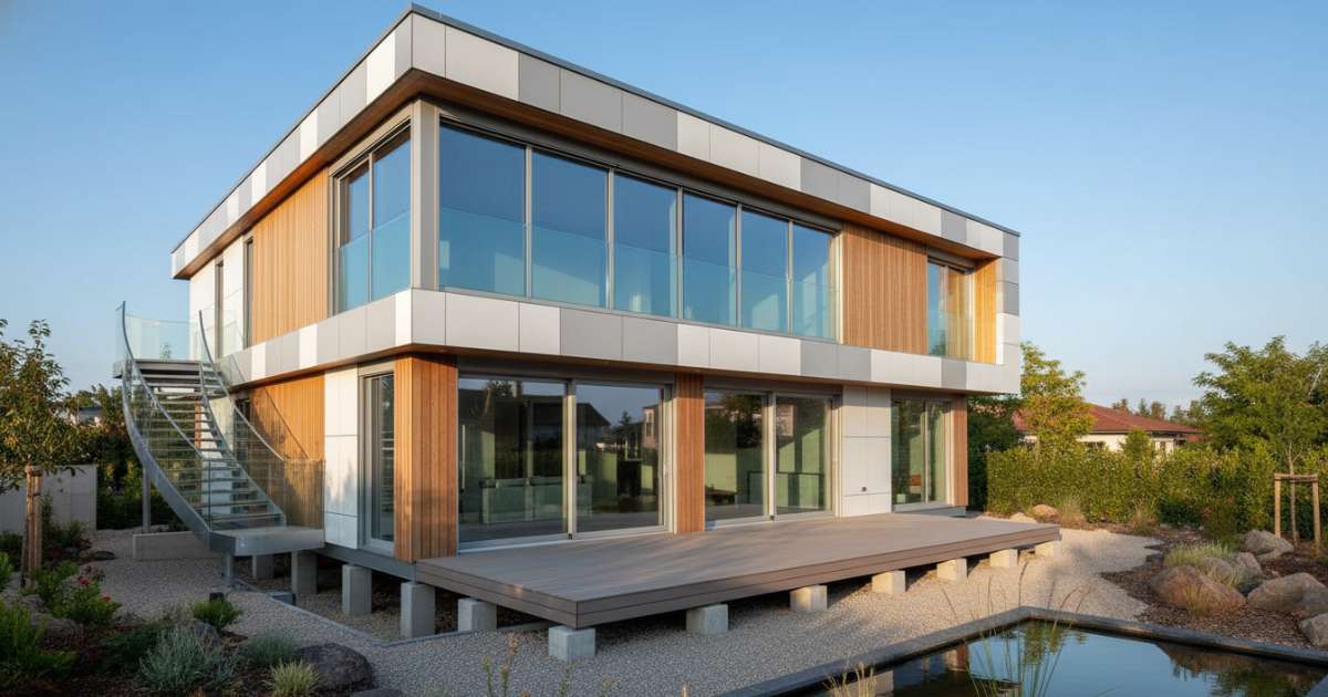 xây nhà 2 tầng bằng vật liệu nhẹ